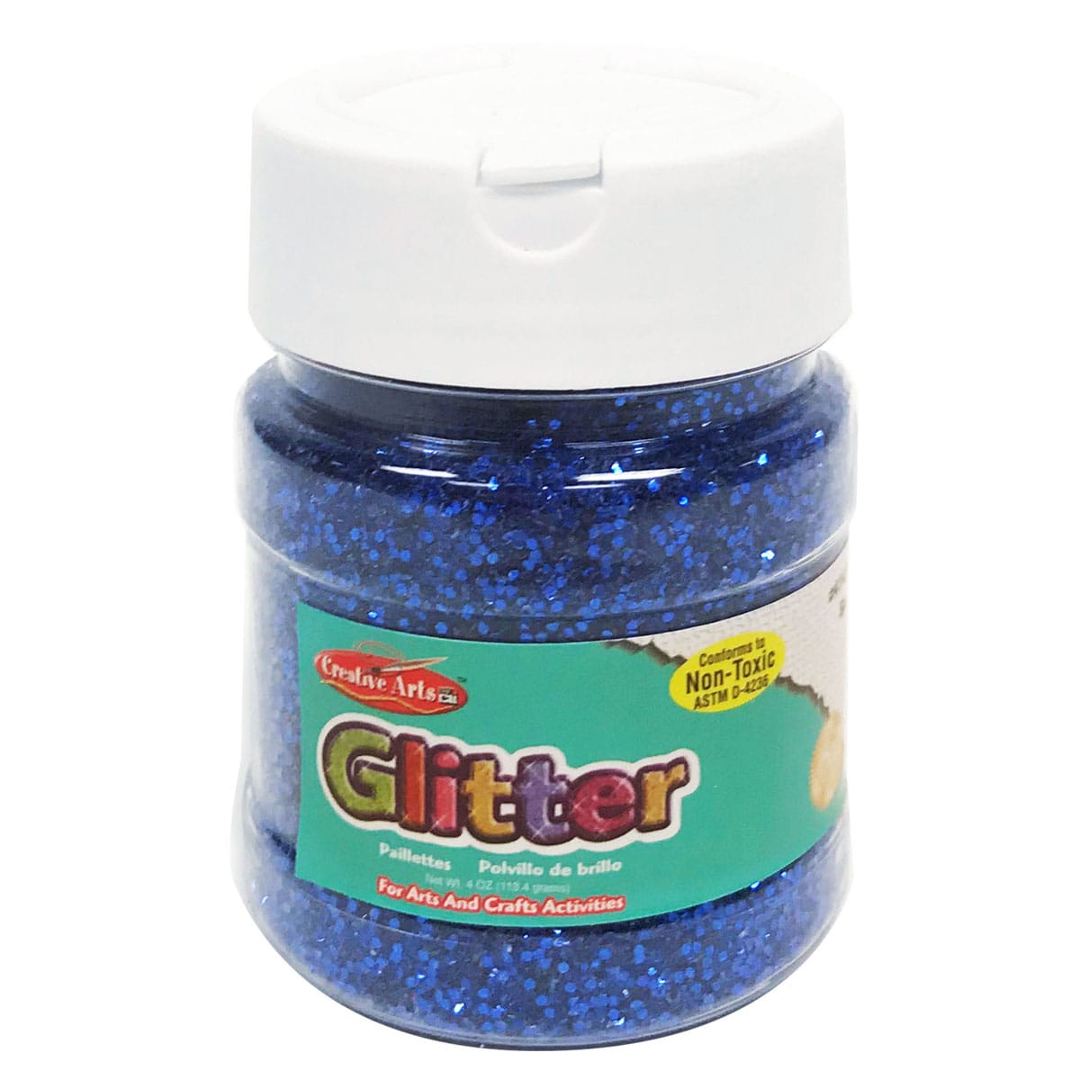 Creative Arts Blue Glitter 4 oz. Bottle