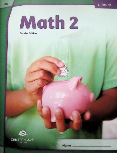 Christian Light Math LightUnit 210 Sunrise Edition