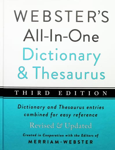 Webster's All-In-One Dictionary & Thesaurus, Third Edition
