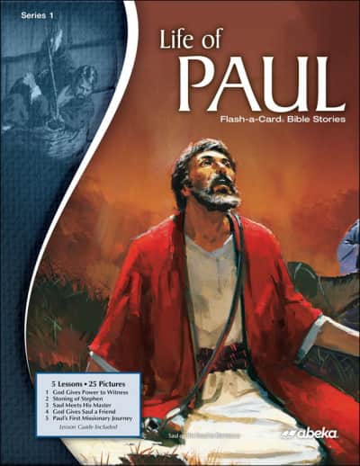Abeka Life of Paul Series 1 Flash-a-Card Bible Stories (8 1/2" x 11")