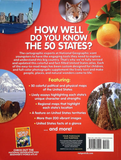 National Geographic Kids United States Atlas 7e Édition - Relié - Neuf
