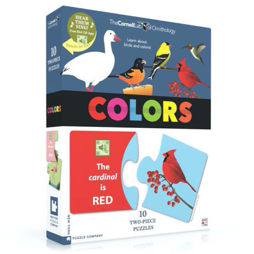 Bird Two Piece Colors Puzzle (Cornell Lab of Ornithology)