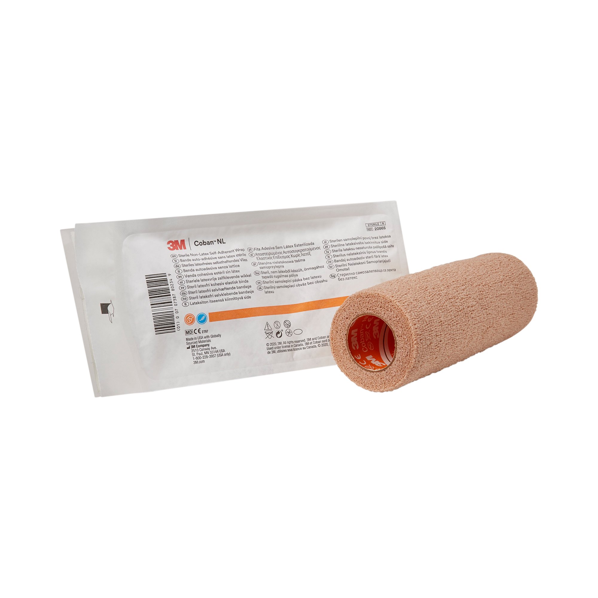 3M Coban LF Self-adherent Closure Cohesive Bandage, 6 Inch x 5 Yard MK 388429