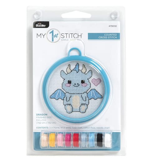 My 1st Stitch Mini Kit - Dragon (3")