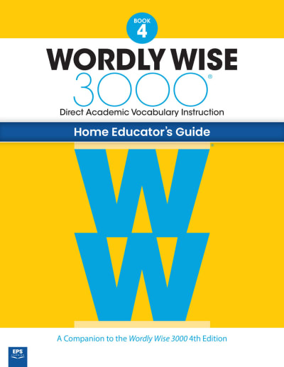 Wordly Wise 3000 Home Educator Guide Book 4 (4th Edition)