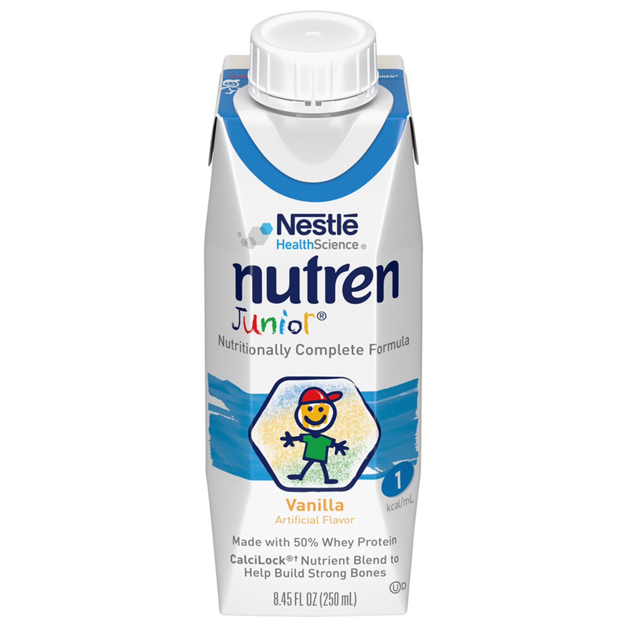 Nutren Junior Nutritionally Complete Formula, Vanilla, 8.45-ounce Tetra Prisma MK 541270