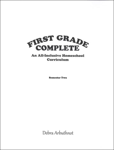 First Grade Complete: Semester 2 Student Refill