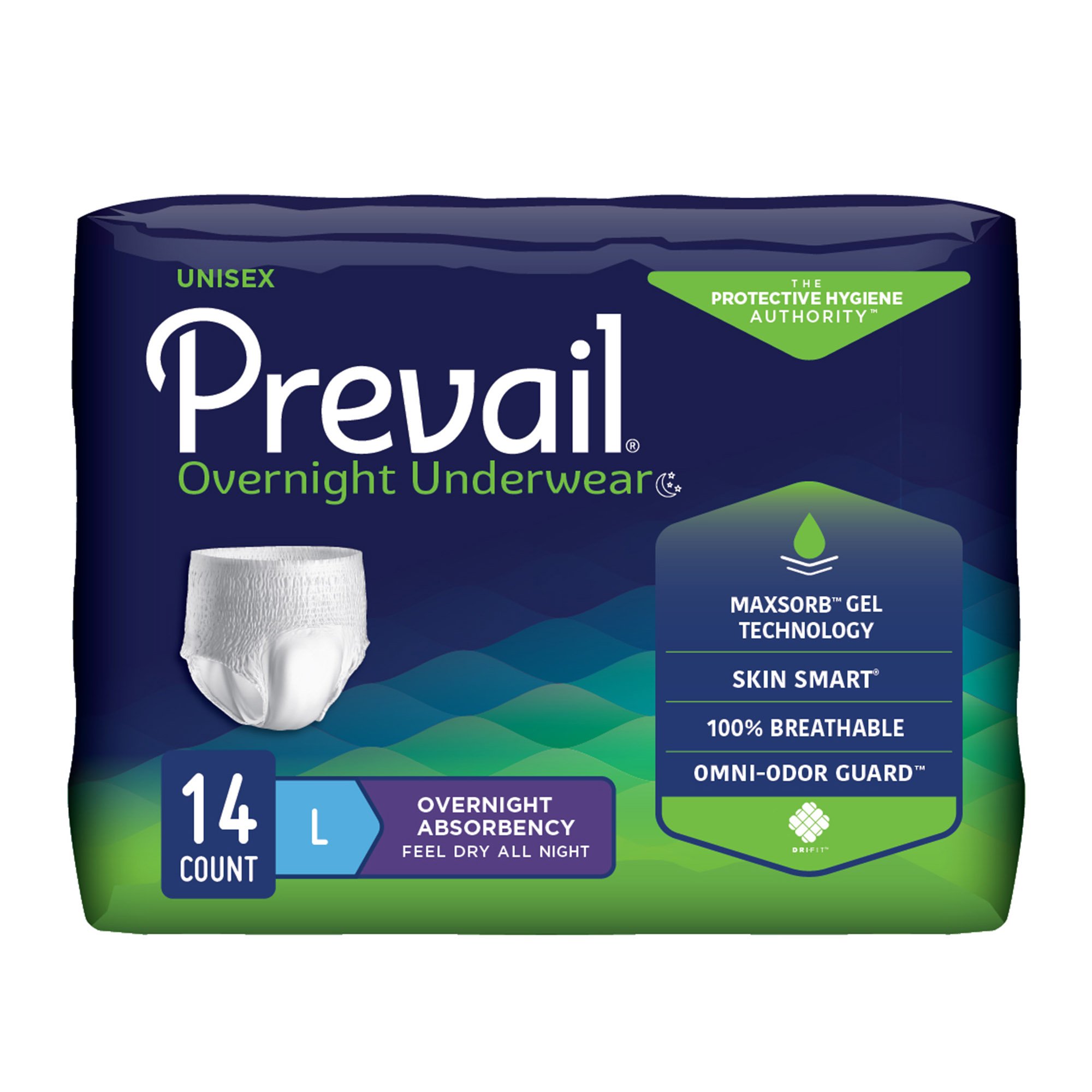 Prevail Overnight Absorbent Underwear, Large MK 1189993