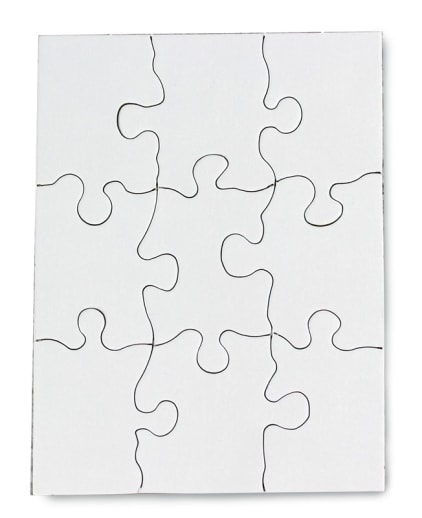 Compoz-A-Puzzle - Rectangle (4" x 5-1/2") 9 Pieces - 10 per pack