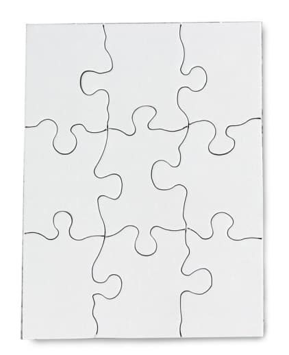 Compoz-A-Puzzle - Rectangle (4" x 5-1/2") 9 Pieces - 10 per pack
