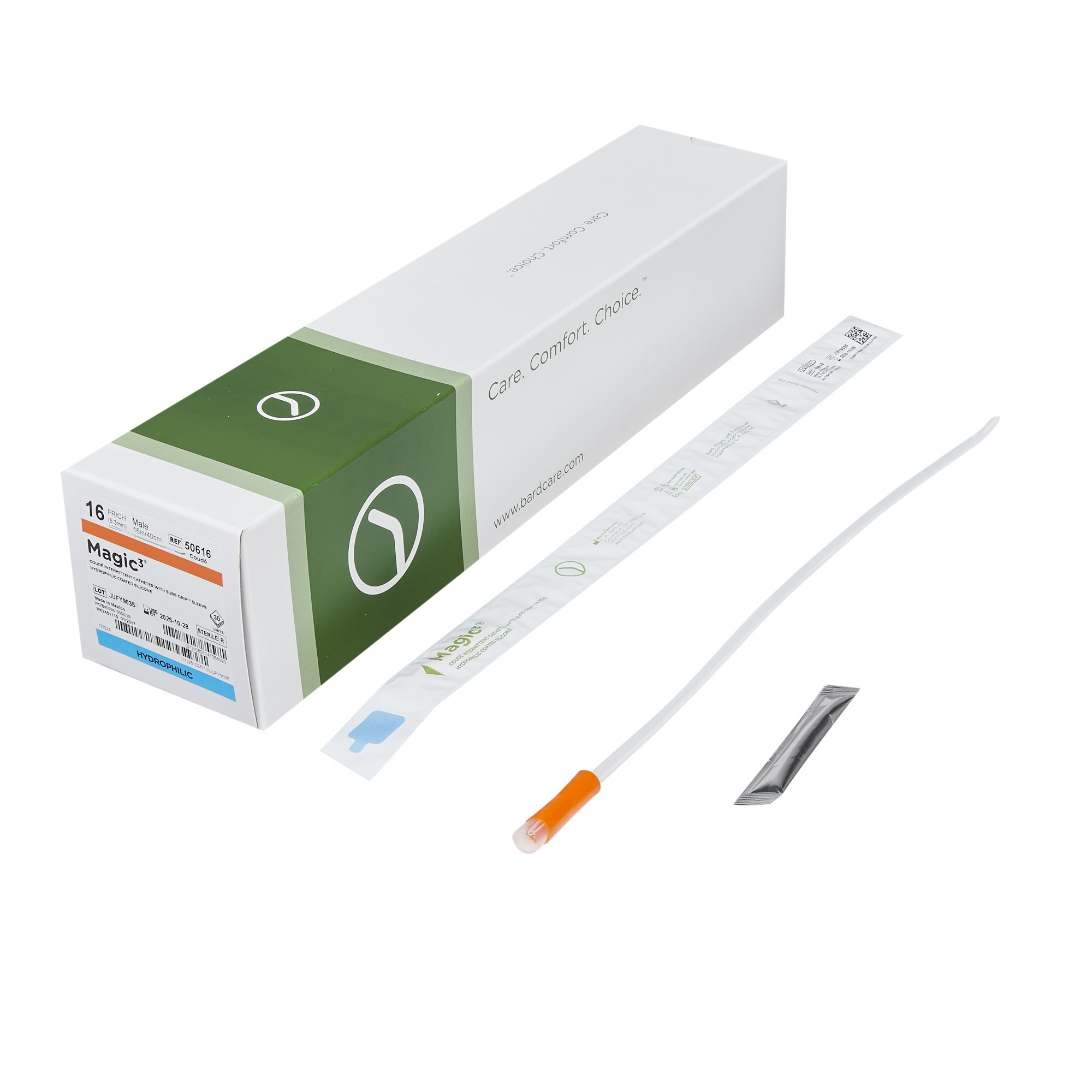 Magic3 Urethral Catheter, 16 Fr., Male, Coude Tip MK 843628