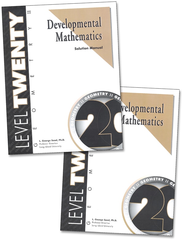 Developmental Math Level 20 Teacher & Student