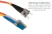 LC to ST Mode Conditioning 62.5/125 OM1 UPC Fiber Patch Cable, 3 Meters