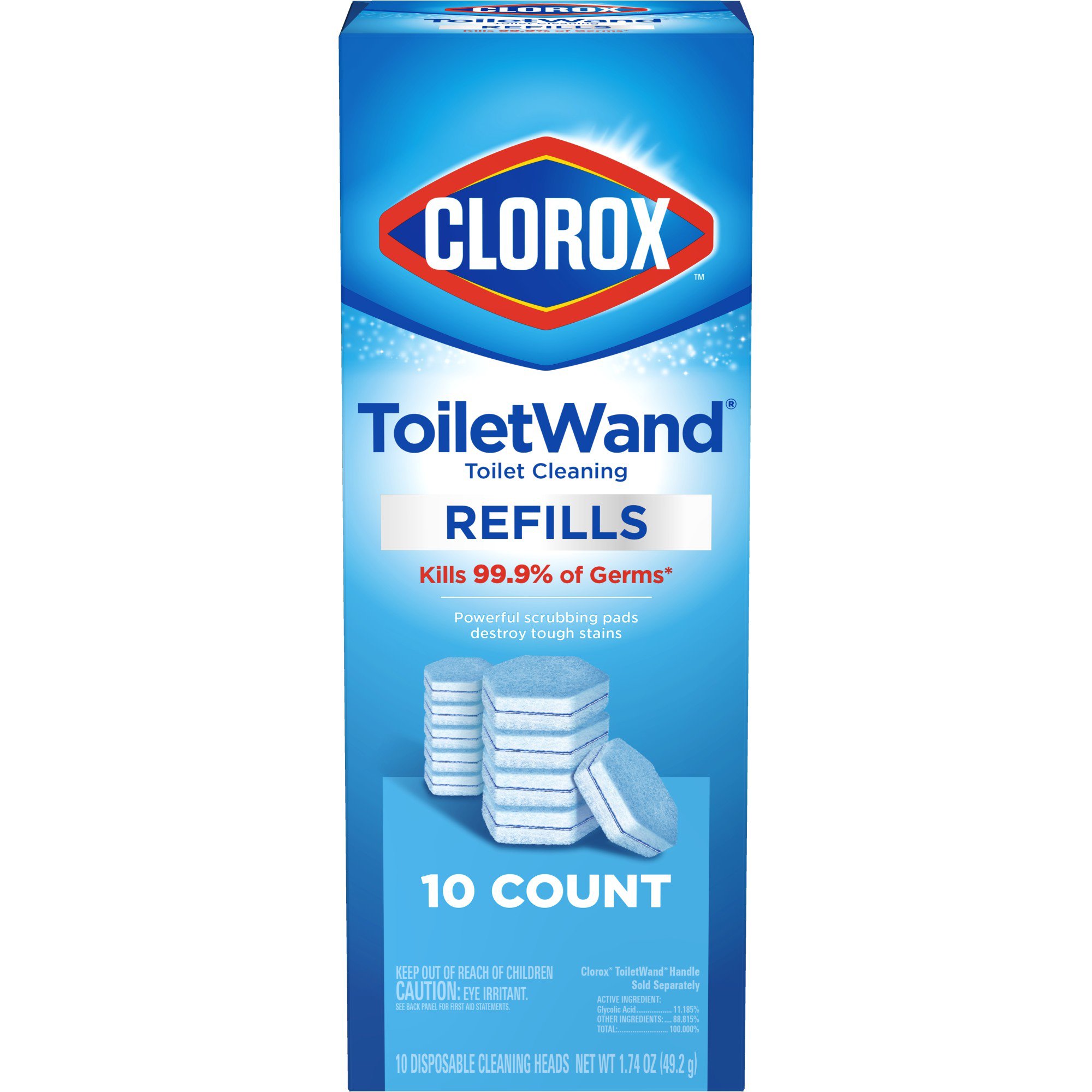 Clorox ToiletWand Toilet Cleaning Refill Pads MK 1217653