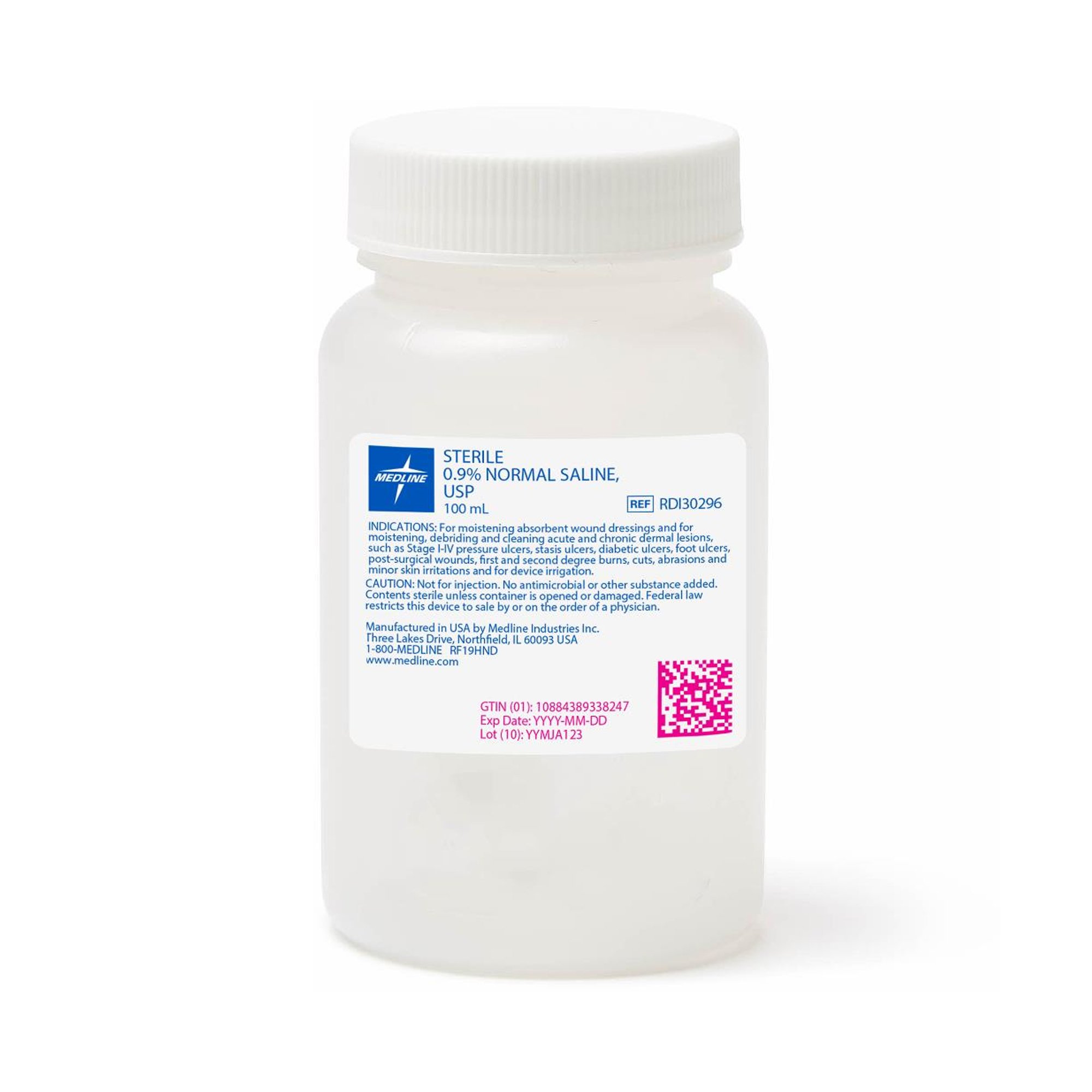 Medline Irrigation Solution, 100 mL Bottle MK 869290