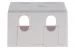 Keystone Surface Mount Box, 2 Port, White