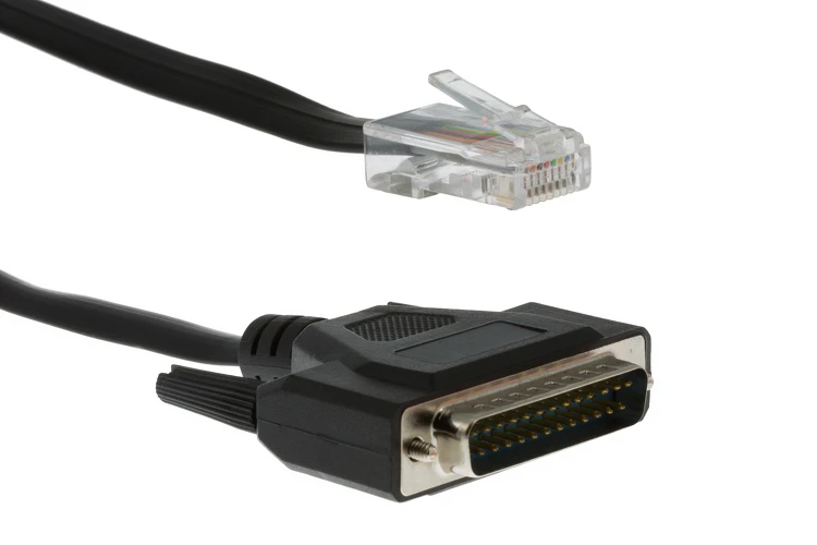 Cisco DB25 to RJ45 Modem/Console Cable, 72-3663-01, New, Compatible