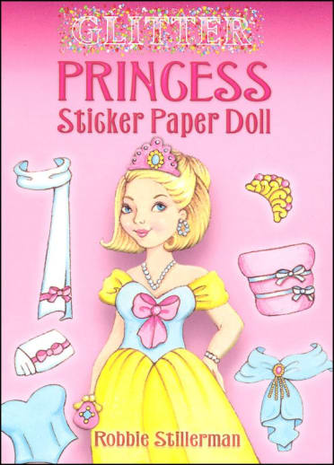 Glitter Princess Sticker Paper Doll