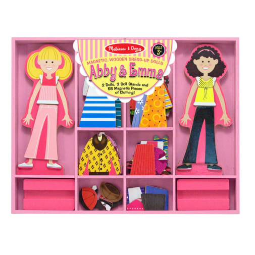Melissa & Doug Abby & Emma Magnetic Dress-Up Play Set