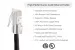 Cat6 Ethernet Patch Cable, Non-Booted, UTP, 3 ft, Black