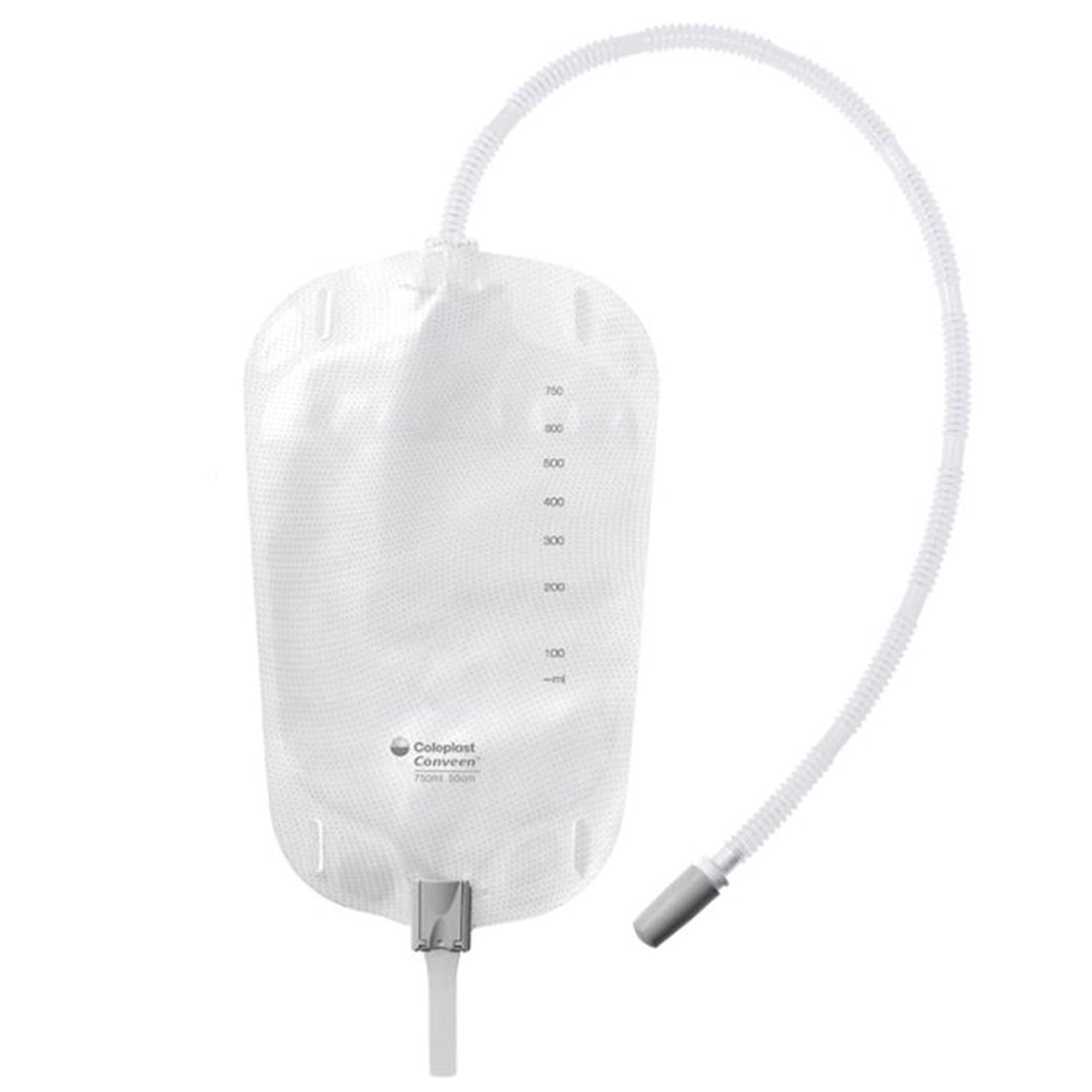 Conveen Urinary Leg Bag, Anti-Reflux and Clamp Valve, 500mL, Vinyl/Flocked MK 913657