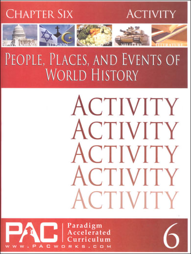 World History - Chapter 6 Activities