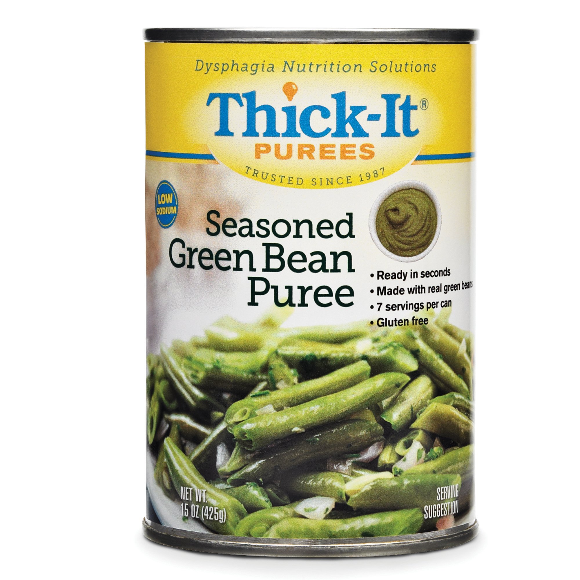Thick-It Seasoned Green Bean Pure, 15-ounce Can MK 763372