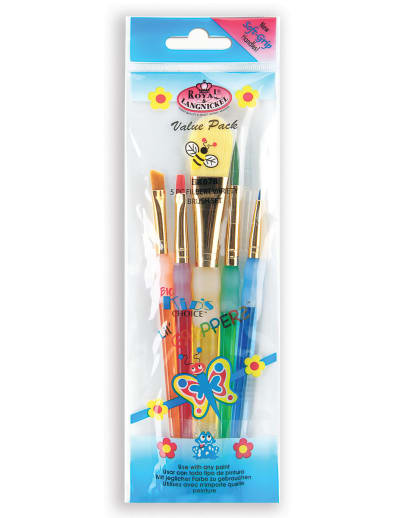 Royal & Langnickel Big Kid's Choice Filbert Variety Paint Brush Set (5 piece)