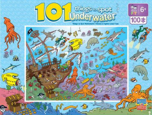 101 Things to Spot Underwater (100 Piece Puzzle)