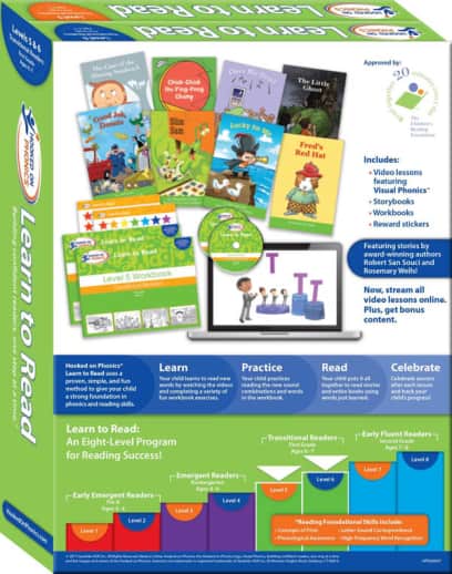 Hooked on Phonics Learn to Read Levels 5 & 6 (First Grade)