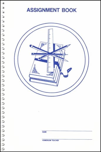 Small Weekly Non-Dated Assignment Book without Subject