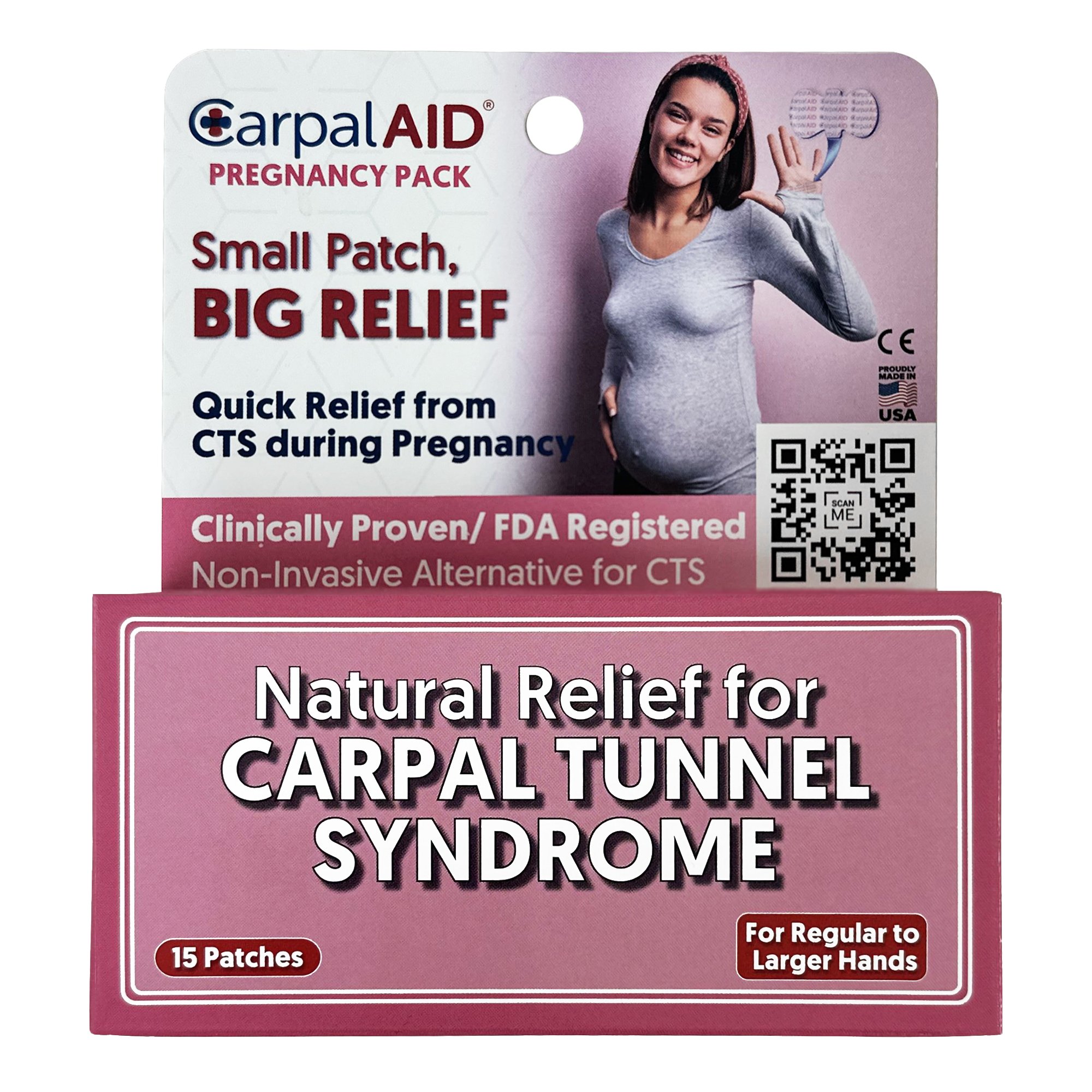 CarpalAid Patch Pregnancy Hand-Based Carpal Tunnel Support, Large MK 1233609