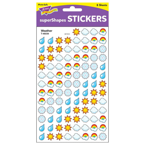 Weather Super Shapes Stickers