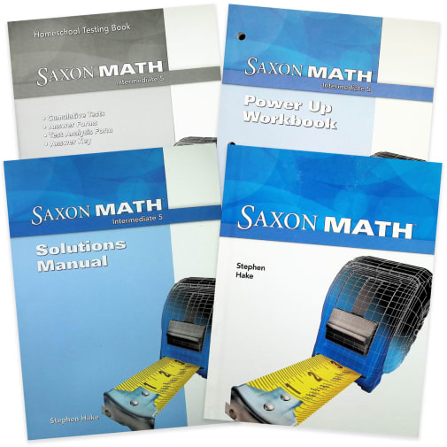 Saxon Math Intermediate 5 Comp Homeschool Kit