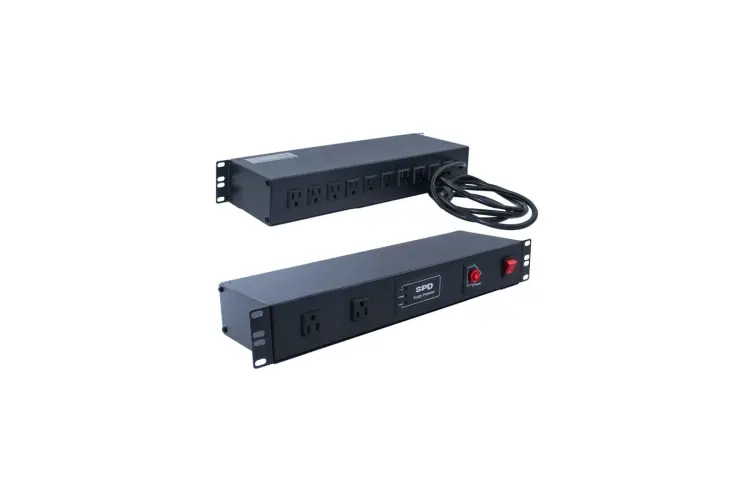 19" 1.5U Rackmount 12-Outlet PDU Metal Case 6.5-Ft Power Cord AC 110V 15A 19" 1.5U Rackmount 12-Outlet PDU Metal Case 6.5-Ft Power Cord AC 110V 15A