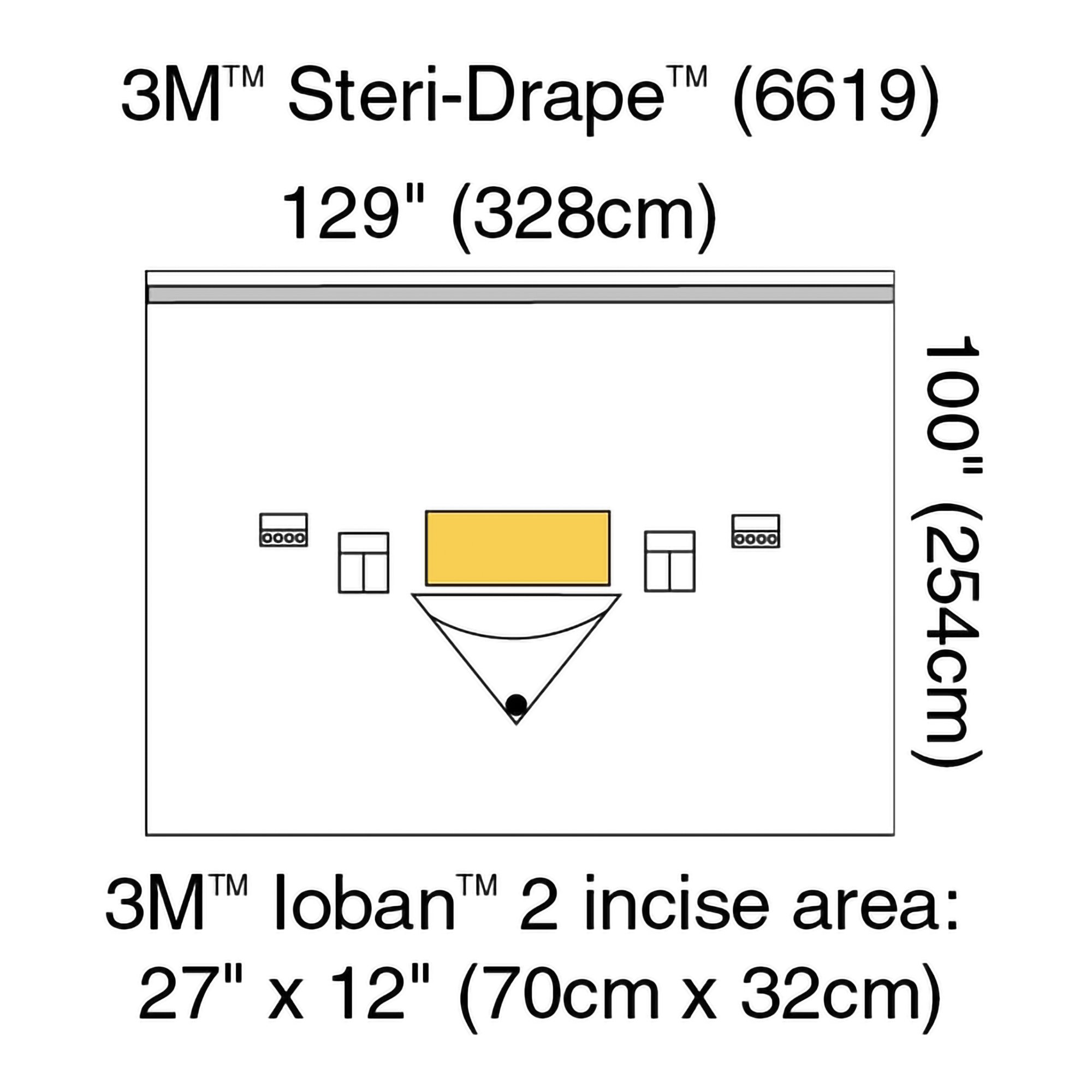 3M Steri-Drape Sterile Large Isolation Orthopedic Drape, 129 x 100 Inch MK 185815