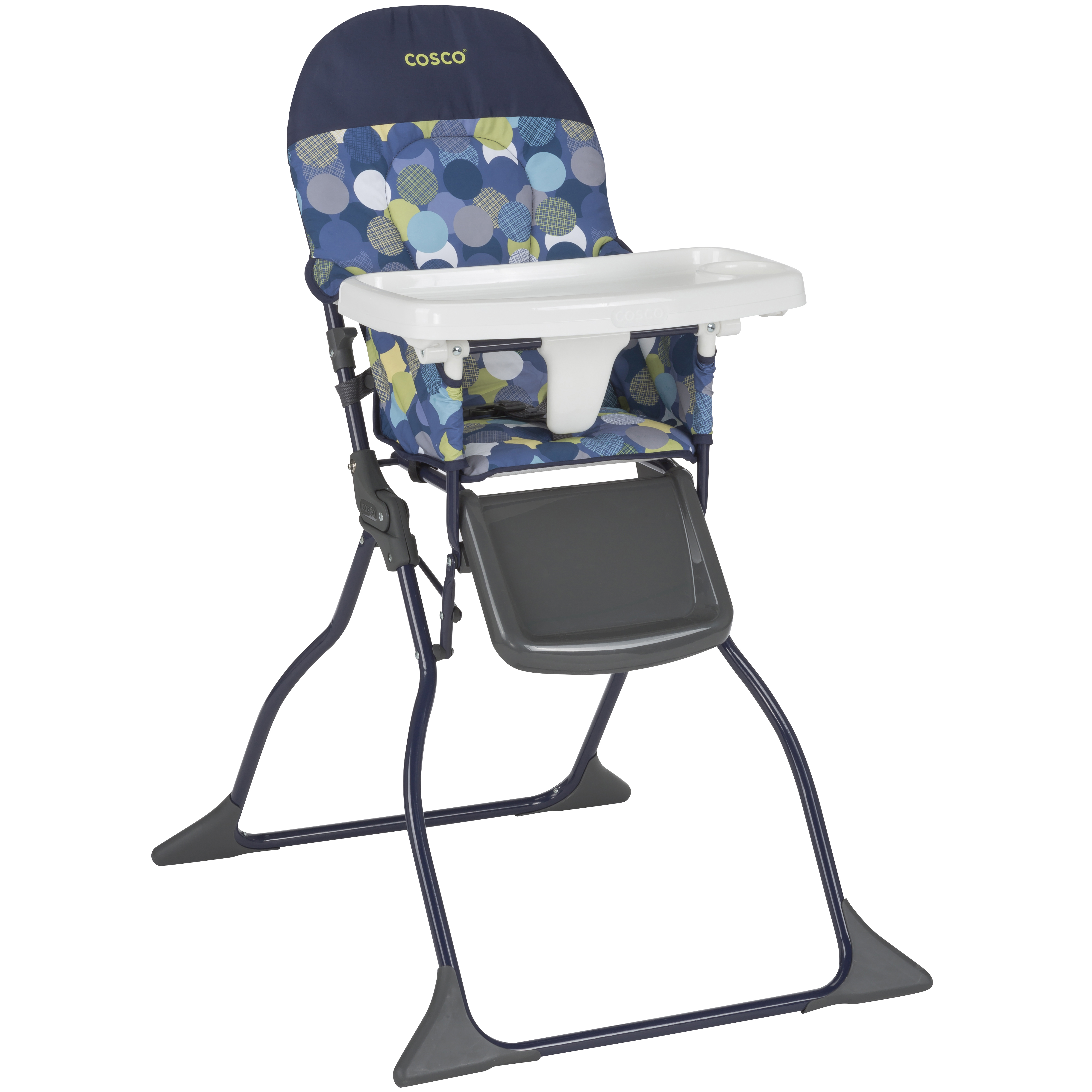 Soltekonline Compactable Cosco Simple Fold High Chair With Adjustable Tray