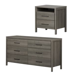 6-Drawer Double Dresser and Nightstand Set