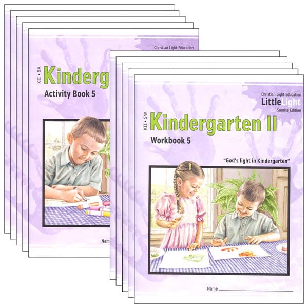 Kindergarten 2 LittleLight Activity Book & Workbook Set (no Teacher Manual))