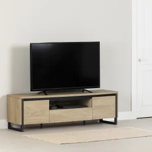 Mueble para televisión con puertas y cajón