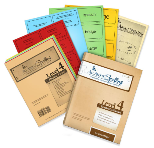 All About Spelling Level 4 Student & Teacher Materials (Black & White)