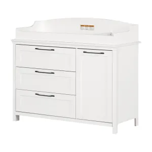 Changing table with removable rim