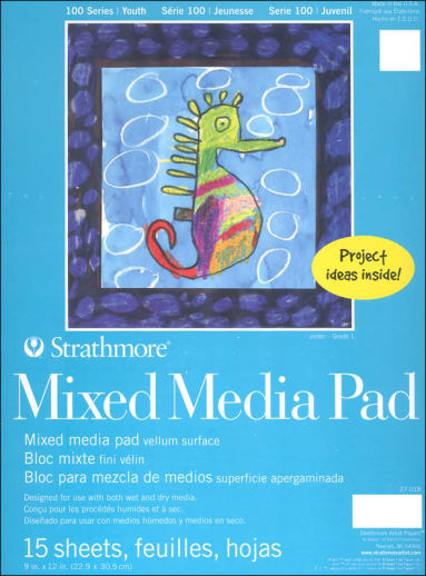 Strathmore Kids Mixed Media Pad 9 x 12 (15 sheets)