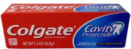 Colgate Cavity Protection Toothpaste Regular Flavor, 1-ounce Tube MK 1004084