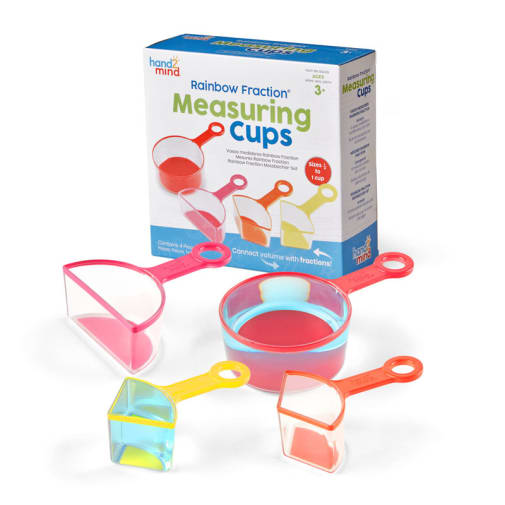 Rainbow Fraction Measuring Cups: 4 piece set