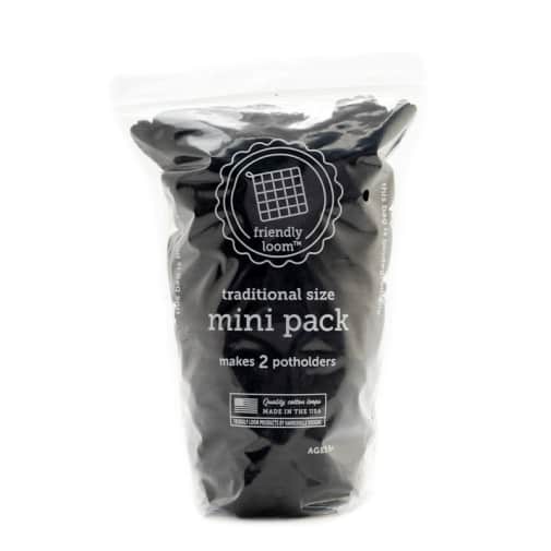 Mini Pack by Friendly Loom - Black (Traditional Size)