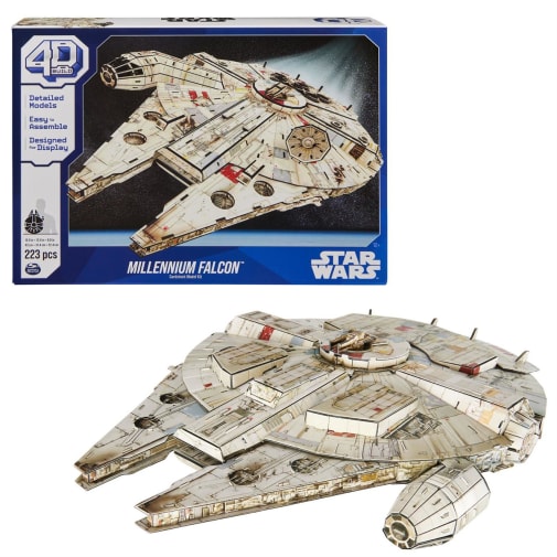 Star Wars Millennium Falcon 3D Model Kit (4D Build)