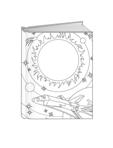 Solar System Bare Book (6-3/8" x 8-1/8")