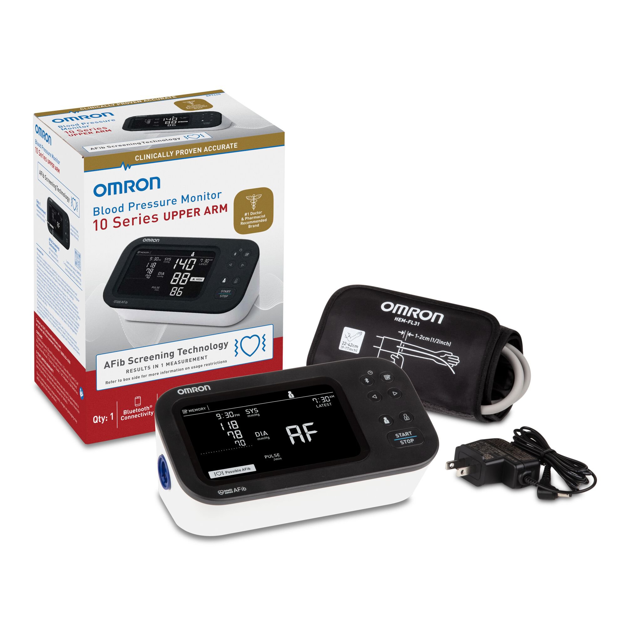 Omron 10 Series Digital Blood Pressure Monitor with Bluetooth Connectivity MK 1269741