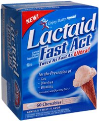 Lactaid Fast Act Chewables Vanilla Twist Flavor MK 780075